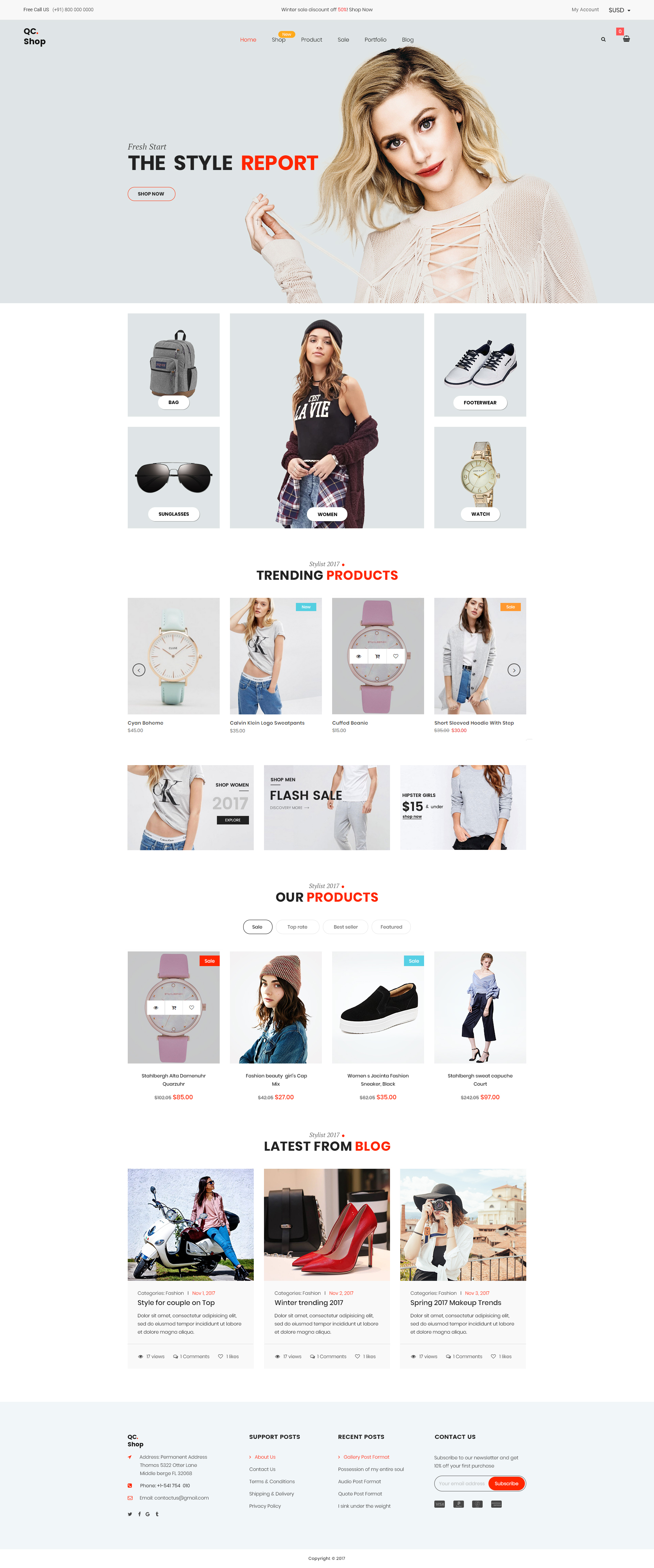 QCShop -ECommerce HTML Template