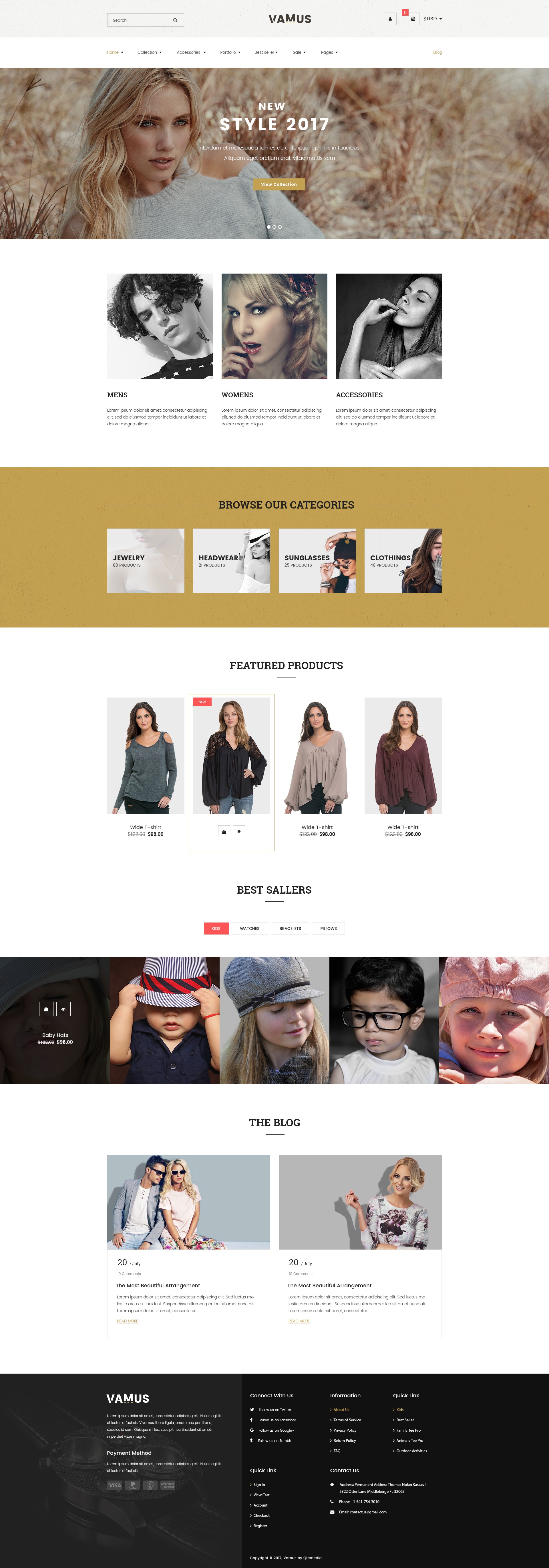 Vamus - Mutilpurpose eCommerce HTML Template - 1