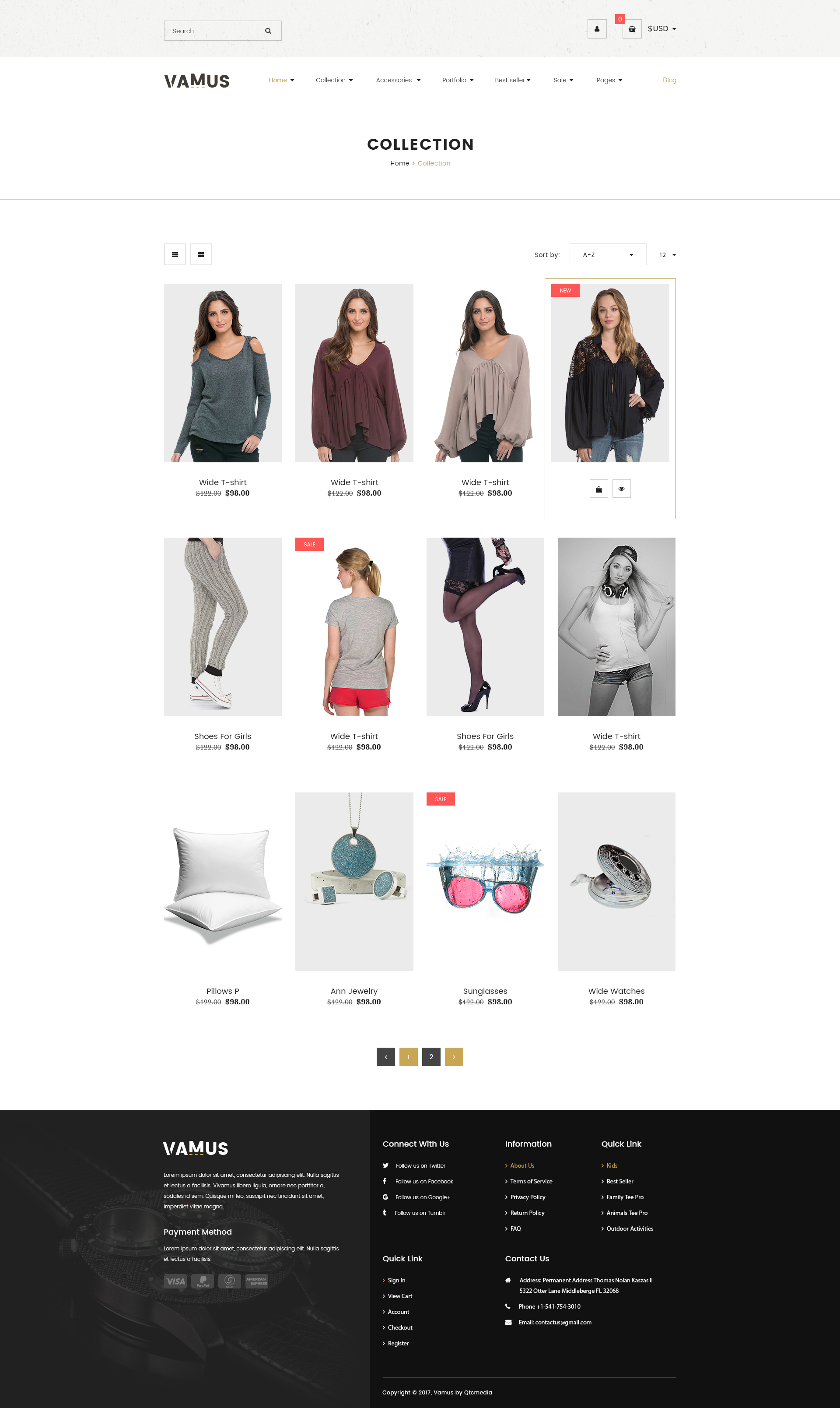 Vamus - Mutilpurpose eCommerce HTML Template - 3